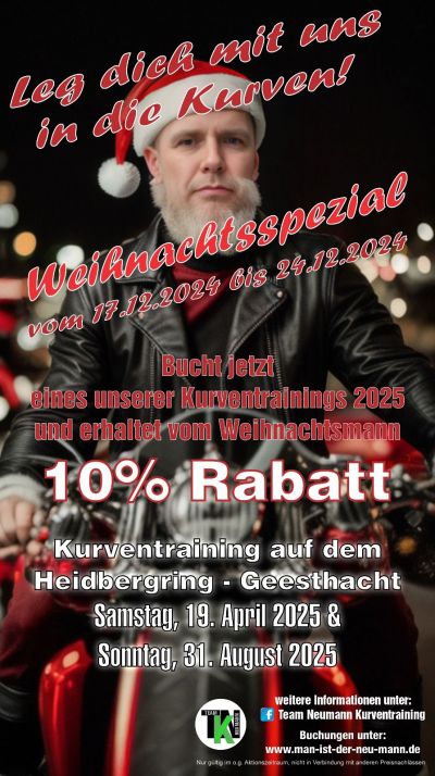 Fahrschule Team Neumann in 29633 Munster - Weihnachtsrabattaktion zum Kurventraining