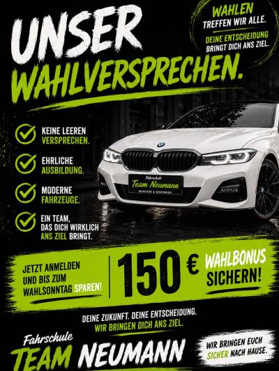 Fahrschule Team Neumann in 29633 Munster - Wahlversprechen 2026