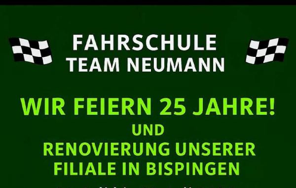 Fahrschule Team Neumann in 29633 Munster - Teaser Jubiläum 2025